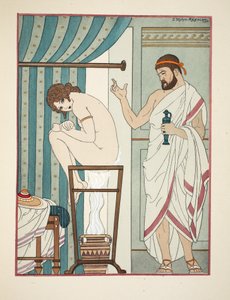 Terapia fumigacyjna, ilustracja z „Dzieł Hipokratesa”, 1934