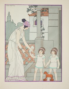 Identyczne bliźnięta, ilustracja z „Dzieła Hipokratesa”, 1934 autorstwa Joseph Kuhn Regnier
