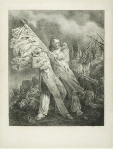 Ranny Chorąży autorstwa Joseph Louis Hippolyte Bellange