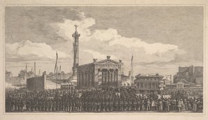 Ceremonia inauguracji kolumny lipca 1840, 1840. autorstwa Joseph Louis Trimolet