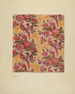 perkal szkliwiony na żółto, ok. 1900 r. 1939.