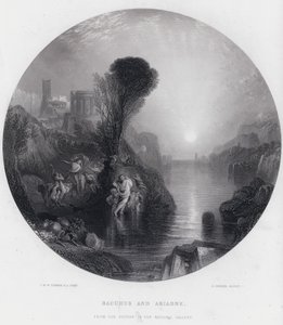 Bachus i Ariadna (rycina) autorstwa Joseph Mallord William (after) Turner