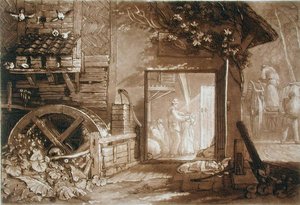 Penbury Mill, Kent, grawerowane przez Charlesa Turnera (1773-1857) opublikowane 1808 (grawerowanie) autorstwa Joseph Mallord William (after) Turner