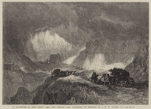 Burza śnieżna na Mont Cenis autorstwa Joseph Mallord William Turner