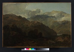 Góry Ben Lomond, Szkocja: Podróżnik - Vide Wojna Osjana o Caros 1799-1800 (olej na płótnie) autorstwa Joseph Mallord William Turner