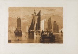 Spokój, tablica 44 z Księgi Studiów autorstwa Joseph Mallord William Turner