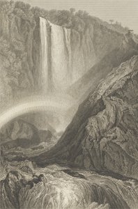 Kaskada Terni, ok. 1820 autorstwa Joseph Mallord William Turner