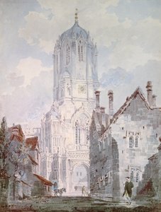Kościół Chrystusa, Oksford, 1795 autorstwa Joseph Mallord William Turner