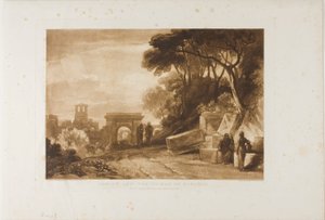 Chrystus i Kobieta z Samarii, tablica 71 z Liber Studiorum autorstwa Joseph Mallord William Turner