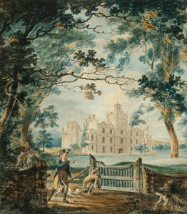 Cote House, niedaleko Bristolu, 1792 (wc i pióro na papierze) autorstwa Joseph Mallord William Turner