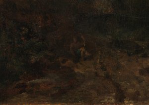 Szczegóły Gór Ben Lomond, Szkocja: Podróżnik - Vide Wojna Osjana o Caros, ok. 1930 r. 1799-1800 (olej na płótnie) autorstwa Joseph Mallord William Turner