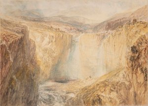 Wodospady na rzece Tees, Yorkshire autorstwa Joseph Mallord William Turner