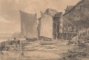 Chata rybacka, Dover autorstwa Joseph Mallord William Turner