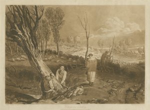 Hedging i wodowanie, ok. 1860 autorstwa Joseph Mallord William Turner