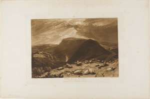 Hind Head Hill, płyta 25 z Liber Studiorum autorstwa Joseph Mallord William Turner