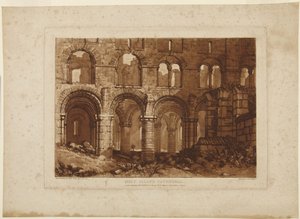 Katedra na Holy Island autorstwa Joseph Mallord William Turner