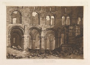 Katedra Świętej Wyspy Liber Studiorum, cz. III, tablica 11, 20 lutego 1808 r. autorstwa Joseph Mallord William Turner