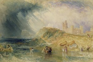 Święta Wyspa, Northumberland, ok.1820 autorstwa Joseph Mallord William Turner