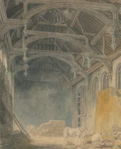 Wnętrze pałacu św. Jana w Eltham autorstwa Joseph Mallord William Turner