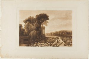 Izyda, tablica 68 z Księgi Studiów autorstwa Joseph Mallord William Turner