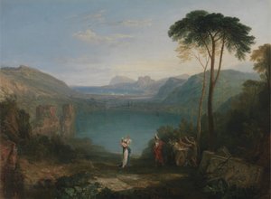Jezioro Avernus: Eneasz i Sybilla Kumajska autorstwa Joseph Mallord William Turner