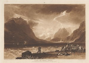Jezioro Thun, Szwajcaria autorstwa Joseph Mallord William Turner