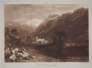Księga studiów: Bonneville, Savoy. autorstwa Joseph Mallord William Turner