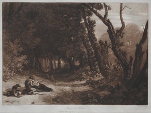Księga studiów: Prokrys i Cefalus autorstwa Joseph Mallord William Turner