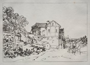 Księga studiów: Młyn wodny autorstwa Joseph Mallord William Turner