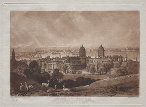Londyn z Greenwich autorstwa Joseph Mallord William Turner
