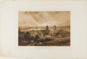Londyn z Greenwich, płyta 26 z Liber Studiorum autorstwa Joseph Mallord William Turner