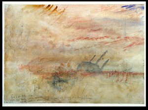 Lost to All Hope The Brig, ok. 1845-50 (wc i grafit na papierze tkanym) autorstwa Joseph Mallord William Turner