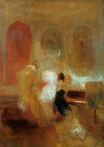 Music Party, Zamek East Cowes, ok. 1835 r. autorstwa Joseph Mallord William Turner