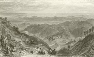 Mussooree i Dhoon, z Landour autorstwa Joseph Mallord William Turner