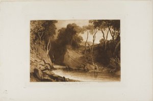 Niedaleko Blair Athol, tablica 30 z Liber Studiorum autorstwa Joseph Mallord William Turner