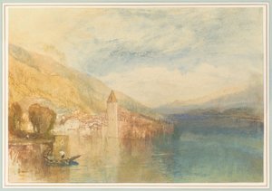 Oberhofen nad jeziorem Thun, Szwajcaria autorstwa Joseph Mallord William Turner