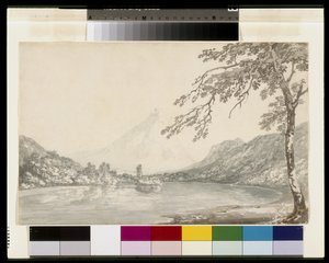 Na Aar między Unterseen i jeziorem Brienz autorstwa Joseph Mallord William Turner