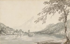 Nad rzeką Aar, między Unterseen a jeziorem Brienz autorstwa Joseph Mallord William Turner