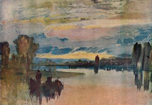 Nad jeziorem w Petworth - Wieczór, 1909 autorstwa Joseph Mallord William Turner