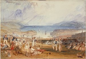 Plymouth, Devonshire ... (akwarela na papierze) autorstwa Joseph Mallord William Turner