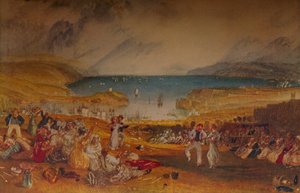 Plymouth, Devonshire, ok. 1830 r. autorstwa Joseph Mallord William Turner