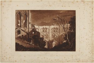 Opactwo Rievaulx, Yorkshire autorstwa Joseph Mallord William Turner