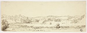 Sceny na Kibble w pobliżu Little Milton Hall, Lancashire autorstwa Joseph Mallord William Turner