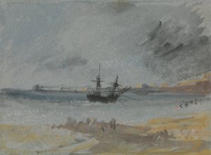 Statek na mieliźnie Brighton autorstwa Joseph Mallord William Turner