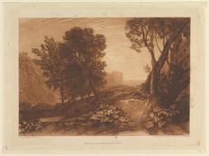 Samotność, czyli czytanie Magdalen Liber Studiorum, cz. XI, tabl. 53, 12 maja 1814 r. autorstwa Joseph Mallord William Turner