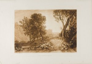 Samotność, tablica 53 z Księgi Studiów autorstwa Joseph Mallord William Turner