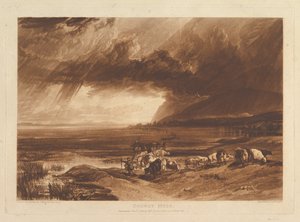 Solway Moss Liber Studiorum, część XI, tablica 52, 1 stycznia 1816. autorstwa Joseph Mallord William Turner