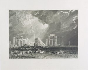 Stonehenge, 1829 (akwaforta i grawerowanie) autorstwa Joseph Mallord William Turner