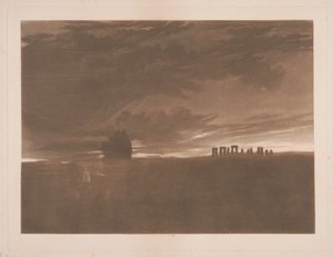 Stonehenge o świcie autorstwa Joseph Mallord William Turner