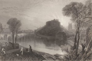Zamek Tamworth w hrabstwie Staffordshire autorstwa Joseph Mallord William Turner